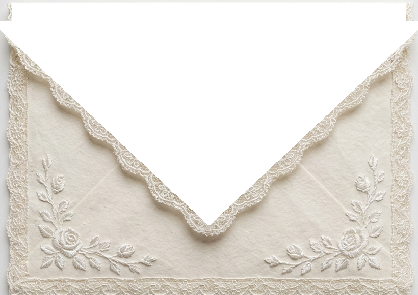 Chantilly Lace Embroidered Pocket